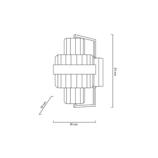 Lampa ścienna IMPERO złota - Moosee